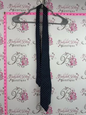 John comfort Silk tie Men's Navy Polka Dot Tie - Classic Formal Accessory London